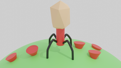 Rigged Bacteriophage preview image